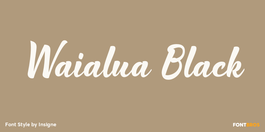 Waialua Black Poster