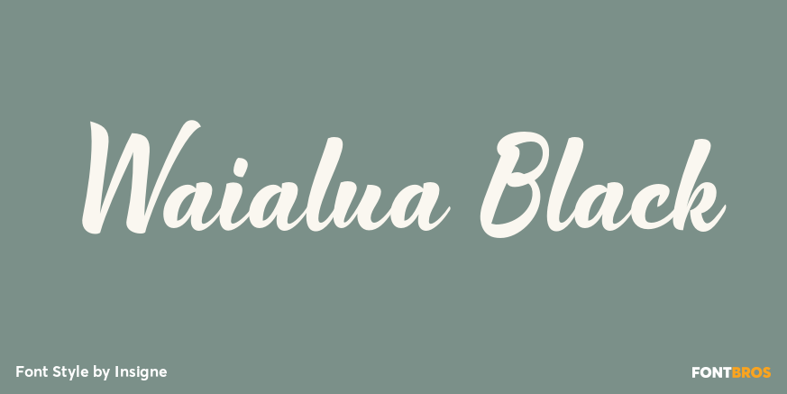 Waialua Black Poster