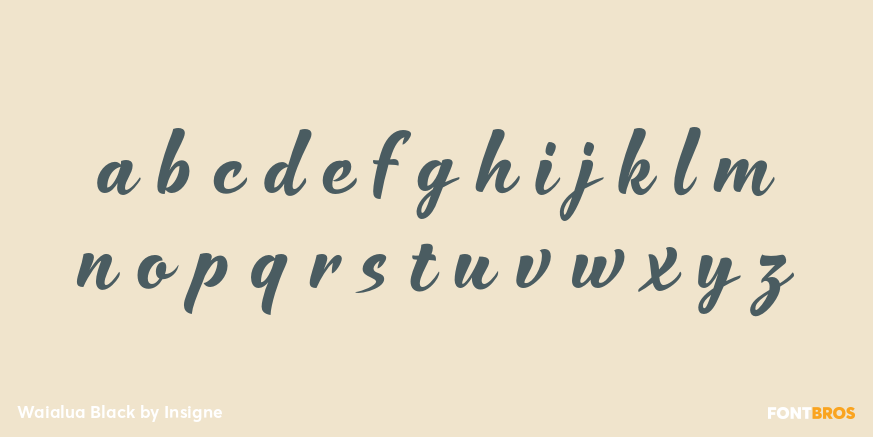 Waialua Black Font Poster #1