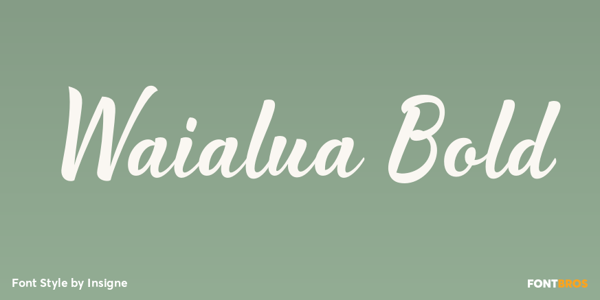 Waialua Bold Poster