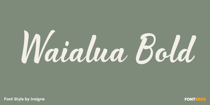 Waialua Bold Poster