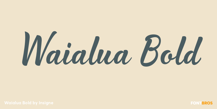Waialua Bold Poster