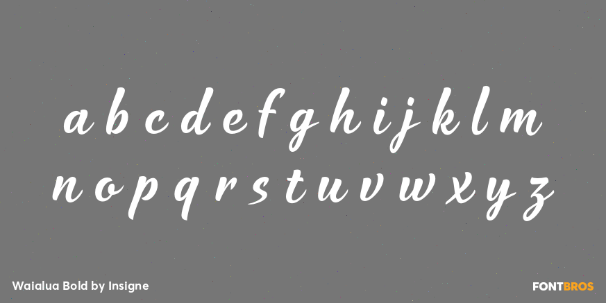 Waialua Bold Font Poster #3