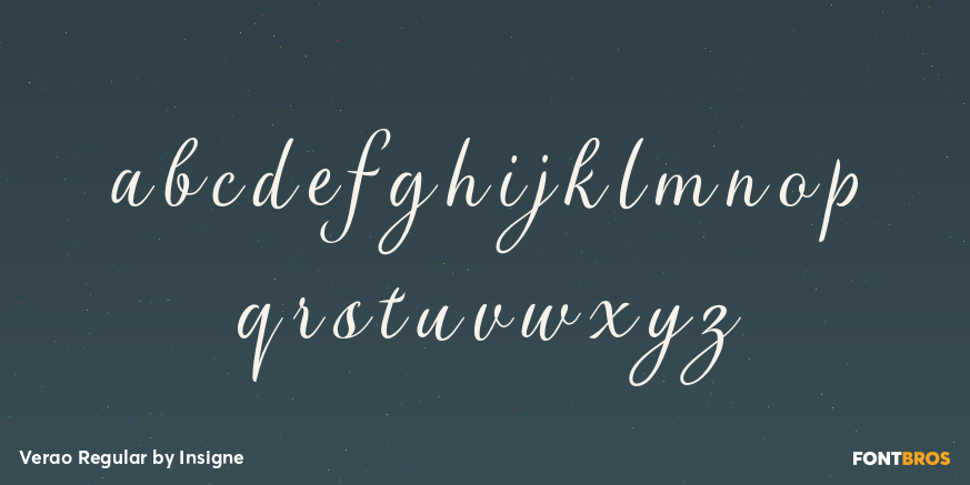 Verao Regular Font Poster #3