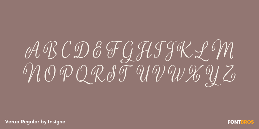 Verao Regular Font Poster #1