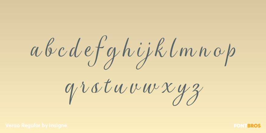 Verao Regular Font Poster #1