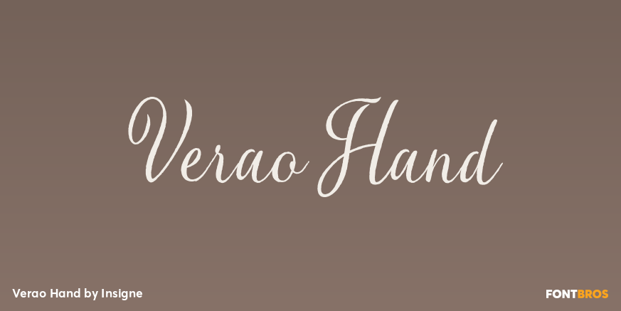 Verao Hand Font Poster #1