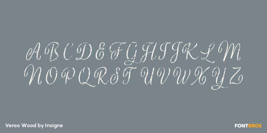 Verao Wood Font Poster #2