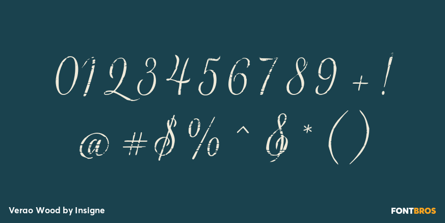 Verao Wood Font Poster #4