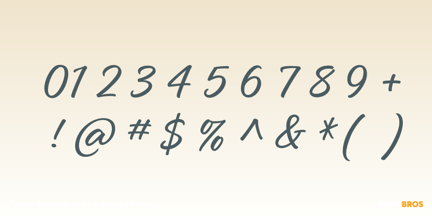 Fudge Sauce Script Font Poster #1