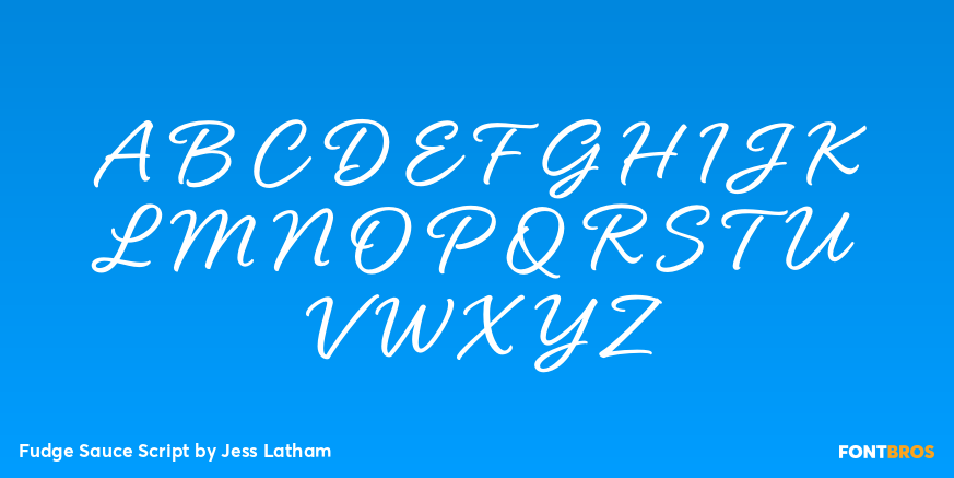 Fudge Sauce Script Font Poster #2