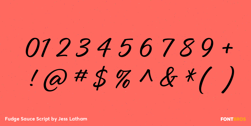 Fudge Sauce Script Font Poster #4