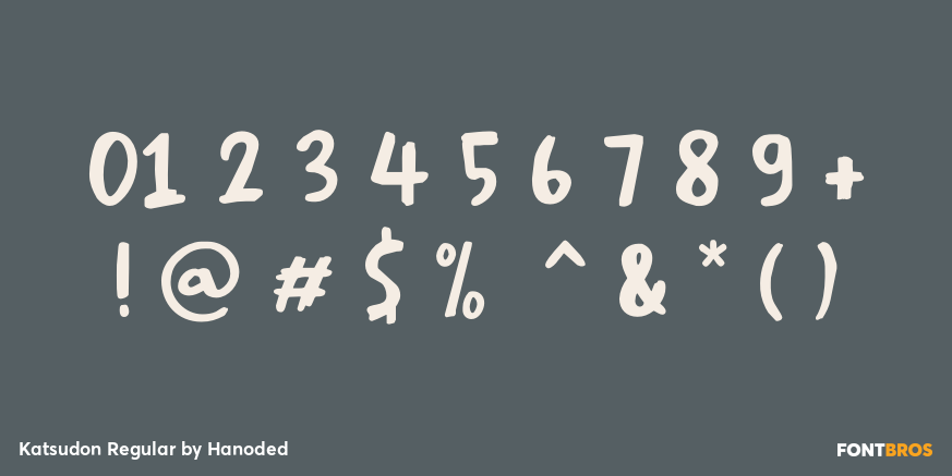 Katsudon Regular Font Poster #4