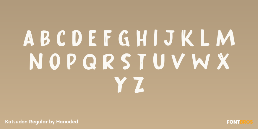 Katsudon Regular Font Poster #2