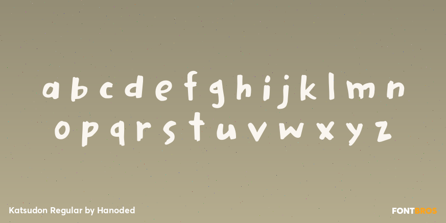 Katsudon Regular Font Poster #3