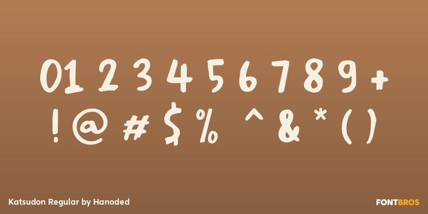 Katsudon Regular Font Poster #4