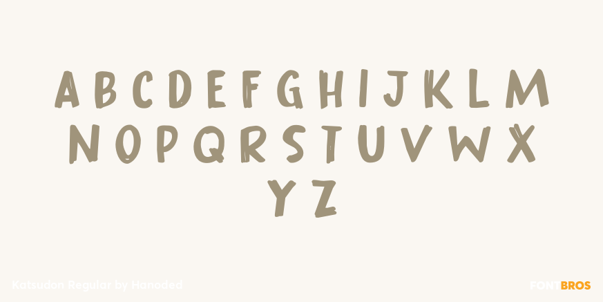 Katsudon Regular Font Poster #2