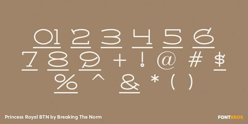 Princess Royal BTN Font Poster #4