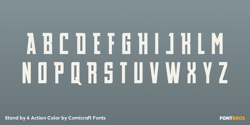 Stand by 4 Action Color Font Poster #2