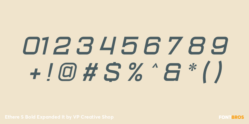 Ethere S Bold Expanded It Font Poster #4