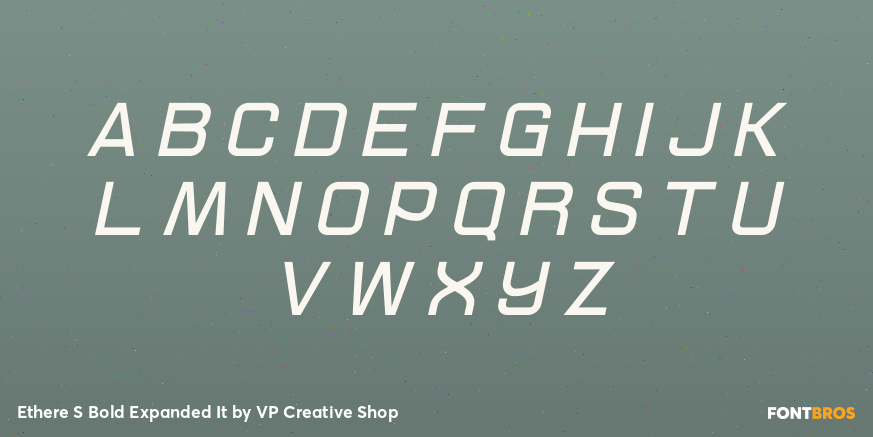 Ethere S Bold Expanded It Font Poster #2