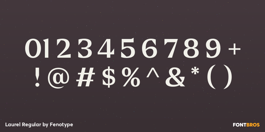 Laurel Regular Font Poster #1