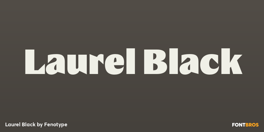 Laurel Black Font Poster #1