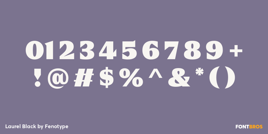 Laurel Black Font Poster #4