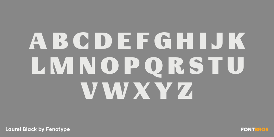 Laurel Black Font Poster #1