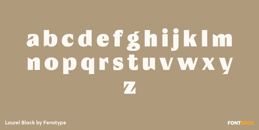 Laurel Black Font Poster #1