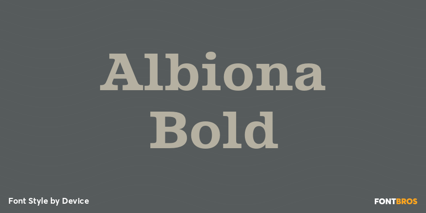 Albiona Bold Font Poster #1