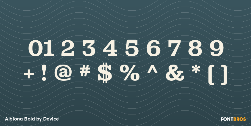 Albiona Bold Font Poster #1