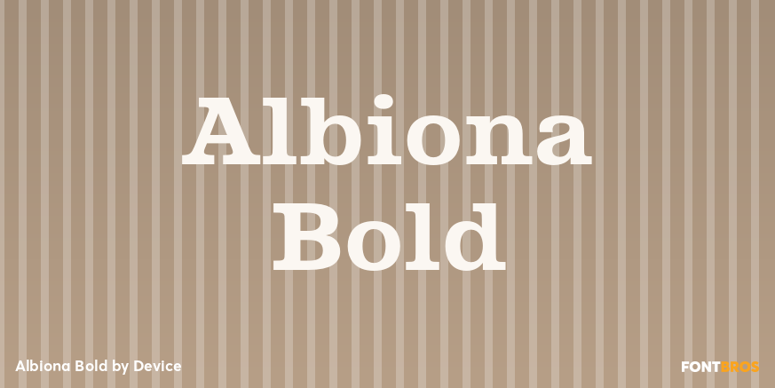 Albiona Bold Font Poster #1