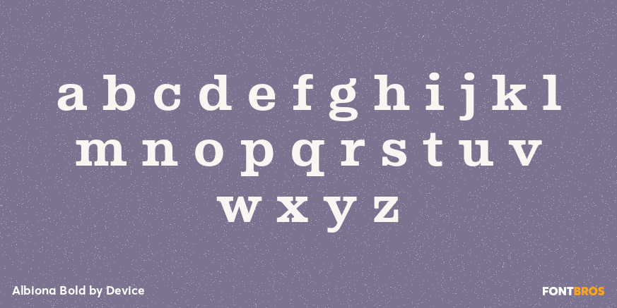 Albiona Bold Font Poster #1