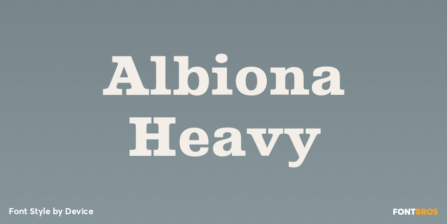Albiona Heavy Font Poster #1