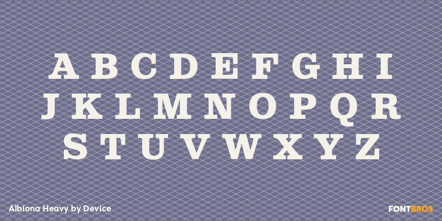Albiona Heavy Font Poster #2