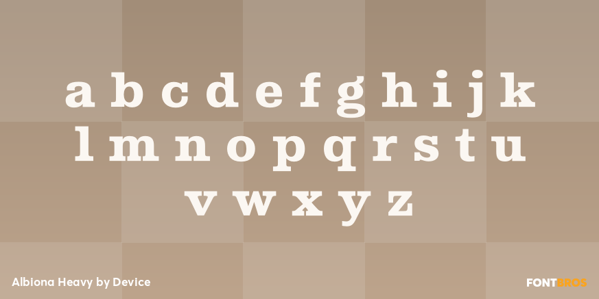 Albiona Heavy Font Poster #3