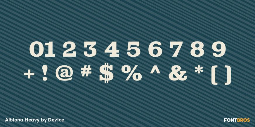 Albiona Heavy Font Poster #4