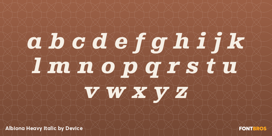 Albiona Heavy Italic Font Poster #3