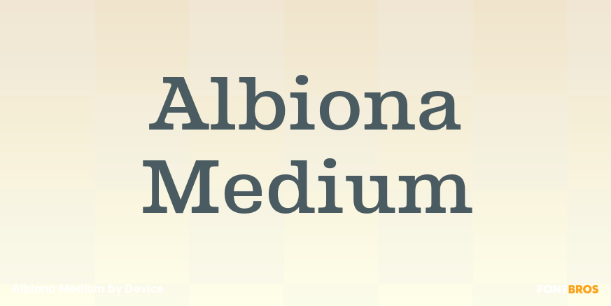 Albiona Medium Font Poster #1