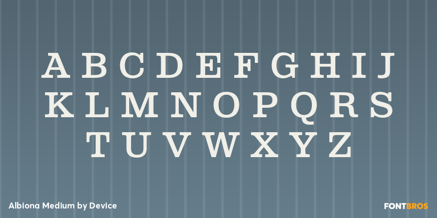 Albiona Medium Font Poster #2