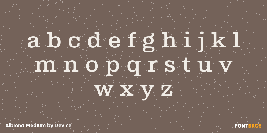 Albiona Medium Font Poster #3
