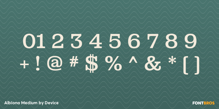 Albiona Medium Font Poster #4