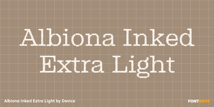 Albiona Inked Extra Light Font Poster #1