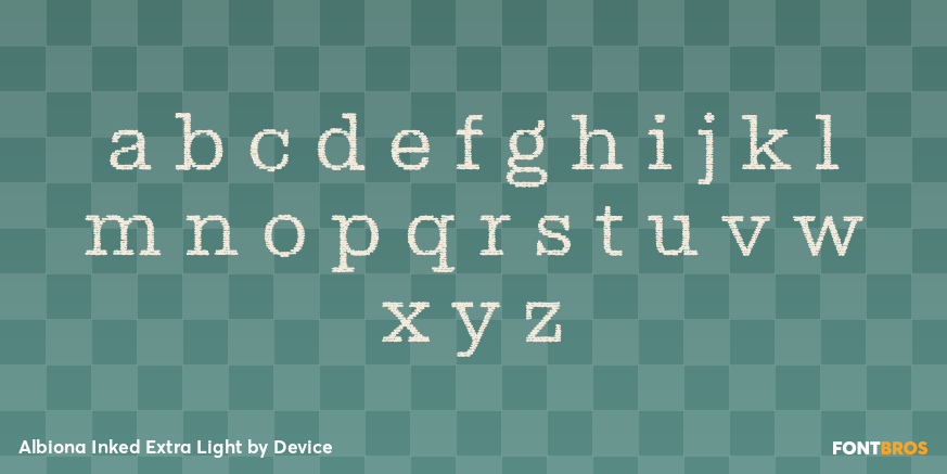 Albiona Inked Extra Light Font Poster #3