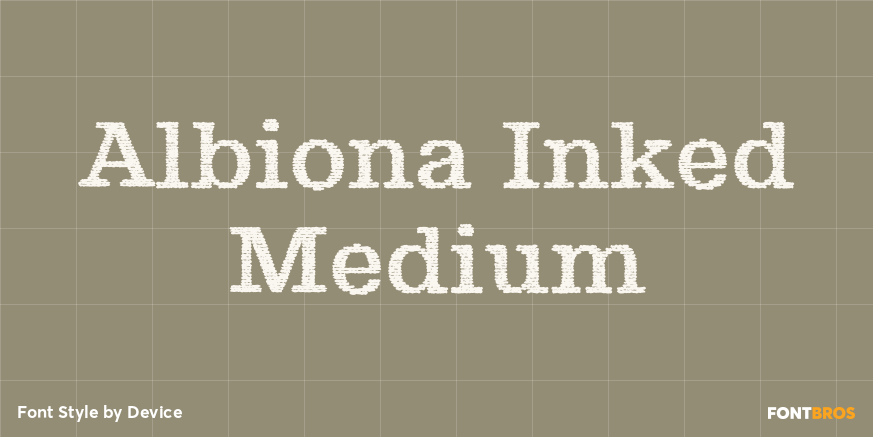 Albiona Inked Medium Font Poster #1