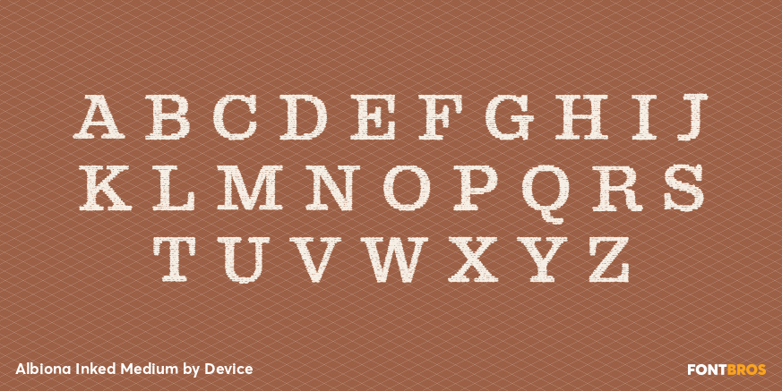 Albiona Inked Medium Font Poster #2