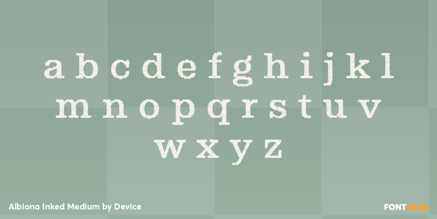 Albiona Inked Medium Font Poster #3