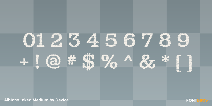 Albiona Inked Medium Font Poster #4