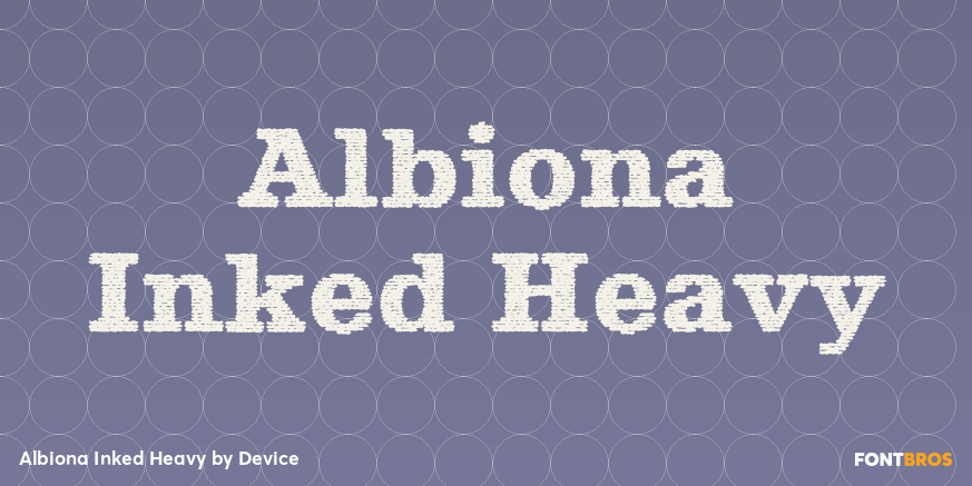 Albiona Inked Heavy Font Poster #1